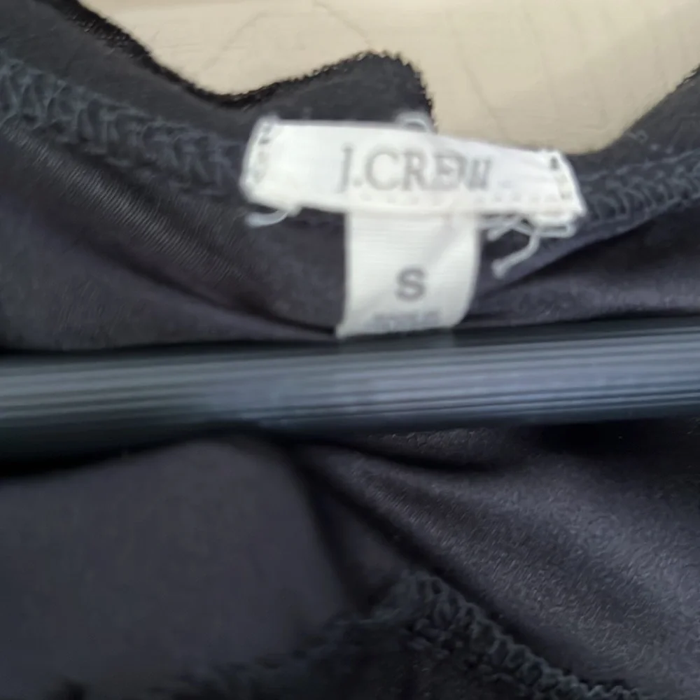 J. Crew Black Tuxedo Jersey Dress Size S Small